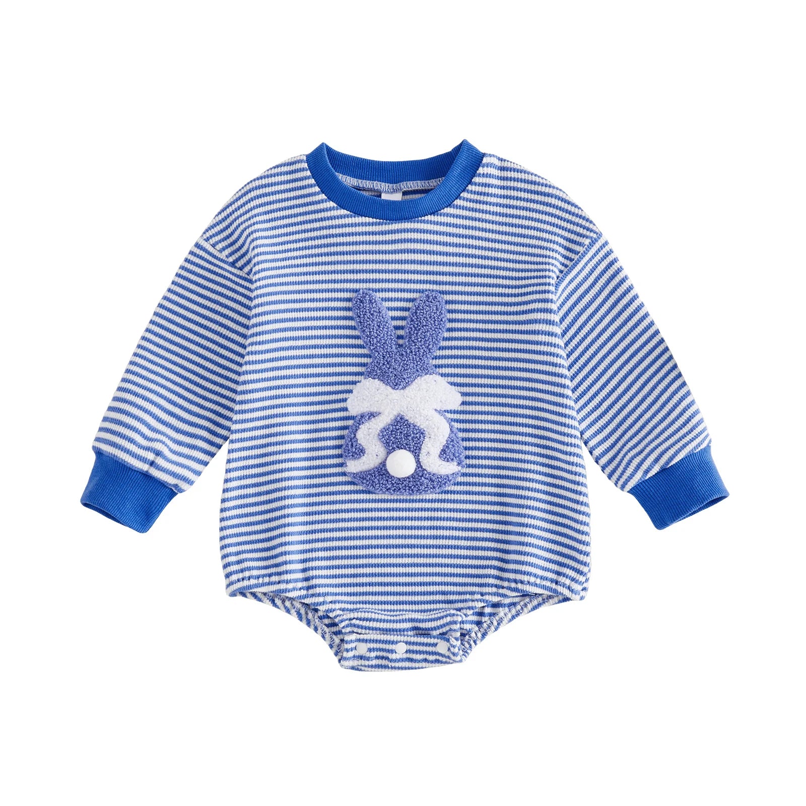 BUNNY Striped Long-Sleeve Onesie