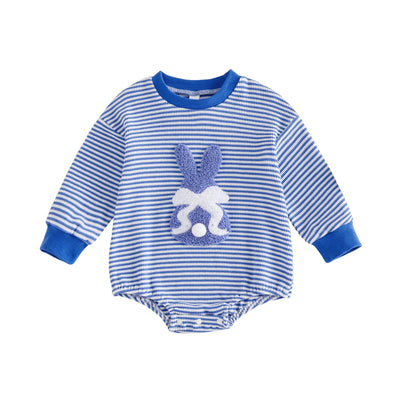 BUNNY Striped Long-Sleeve Onesie