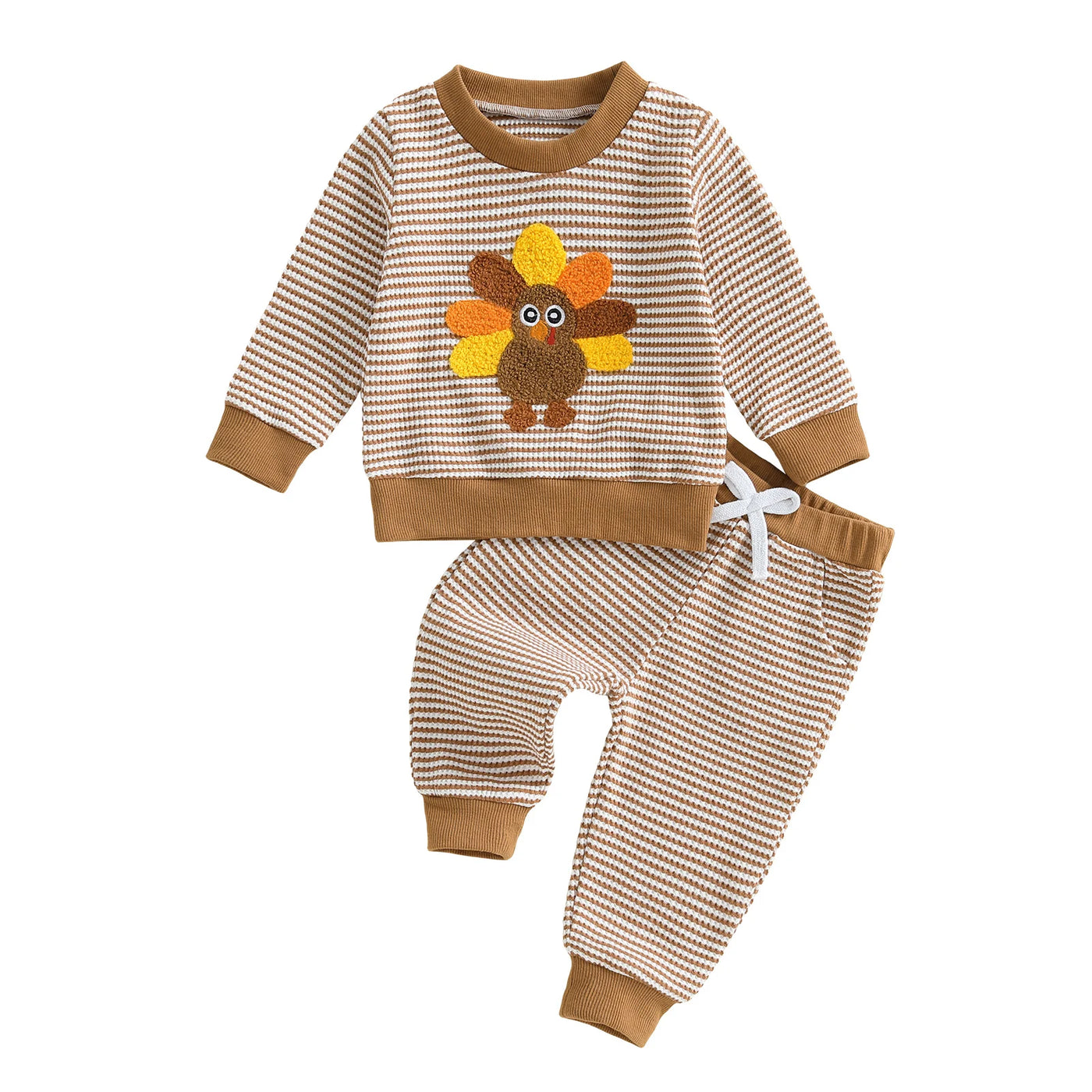 LITTLE TURKEY Striped Outfit