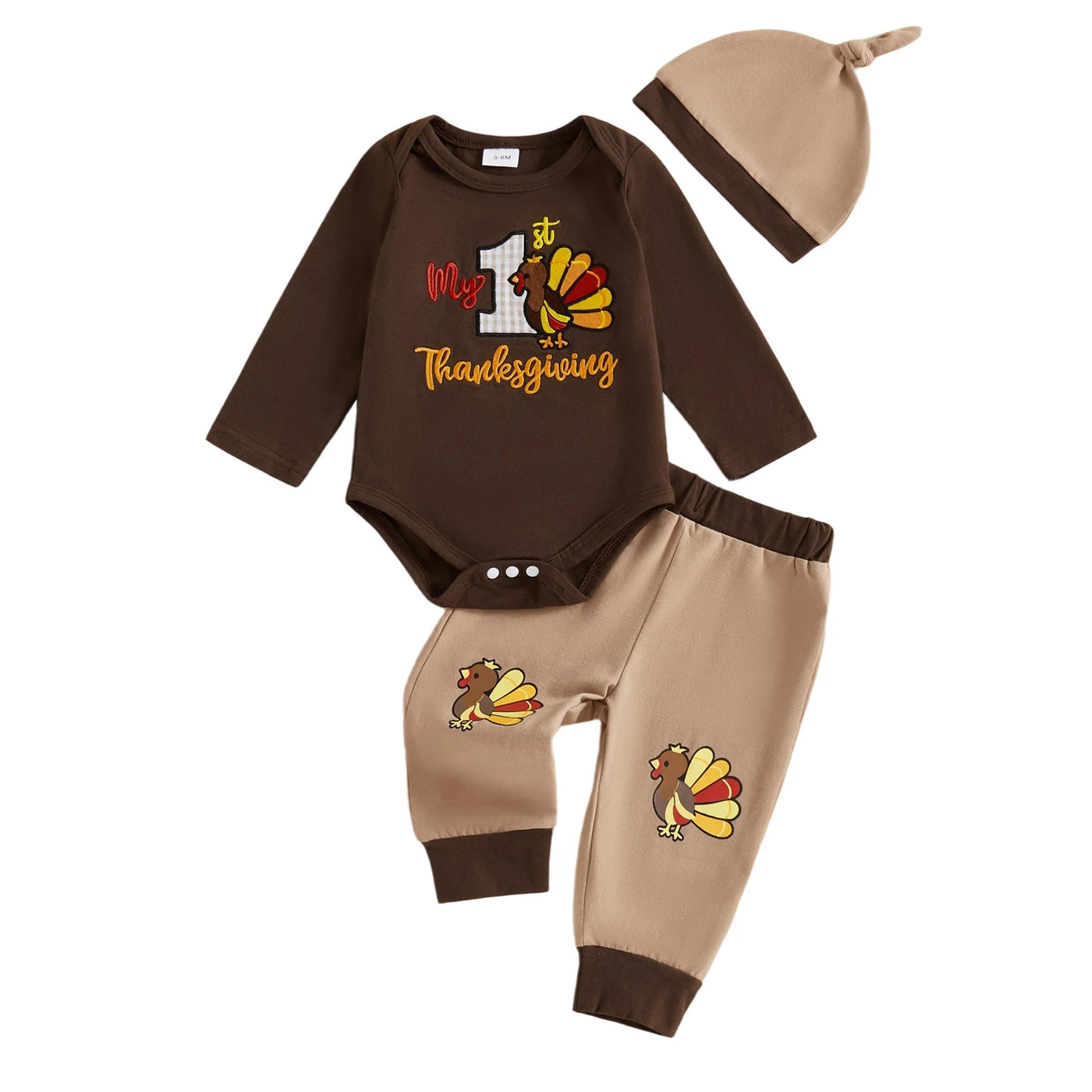 MY 1ST THANKSGIVING Brown Outfit