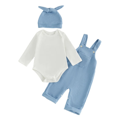 EVERETT Overall Outfit with Beanie