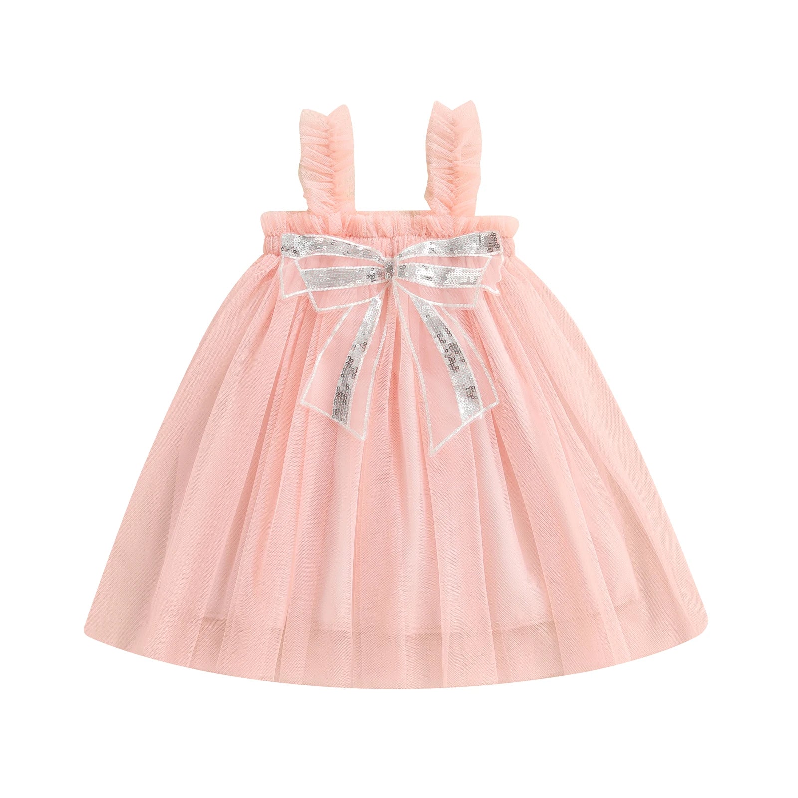 GLITTER BOW Tulle Dress