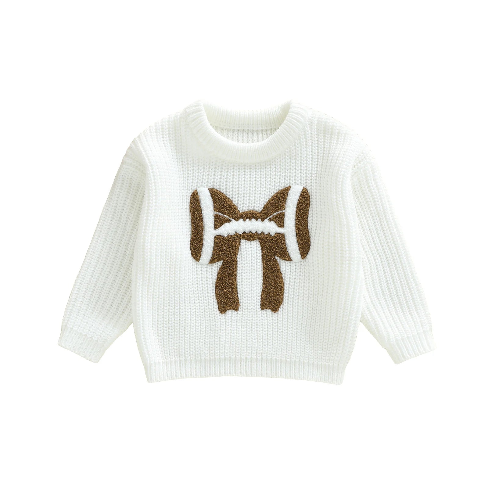 FOOTBALL BOW Knitted Sweater