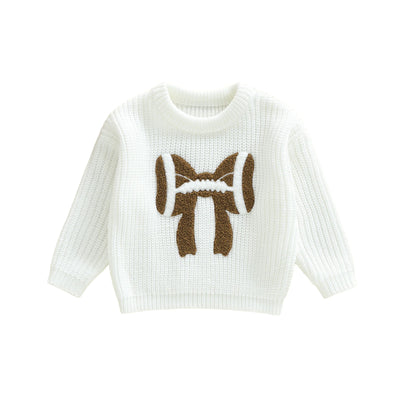 FOOTBALL BOW Knitted Sweater