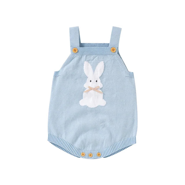 BUNNY Bowtie Knitted Romper