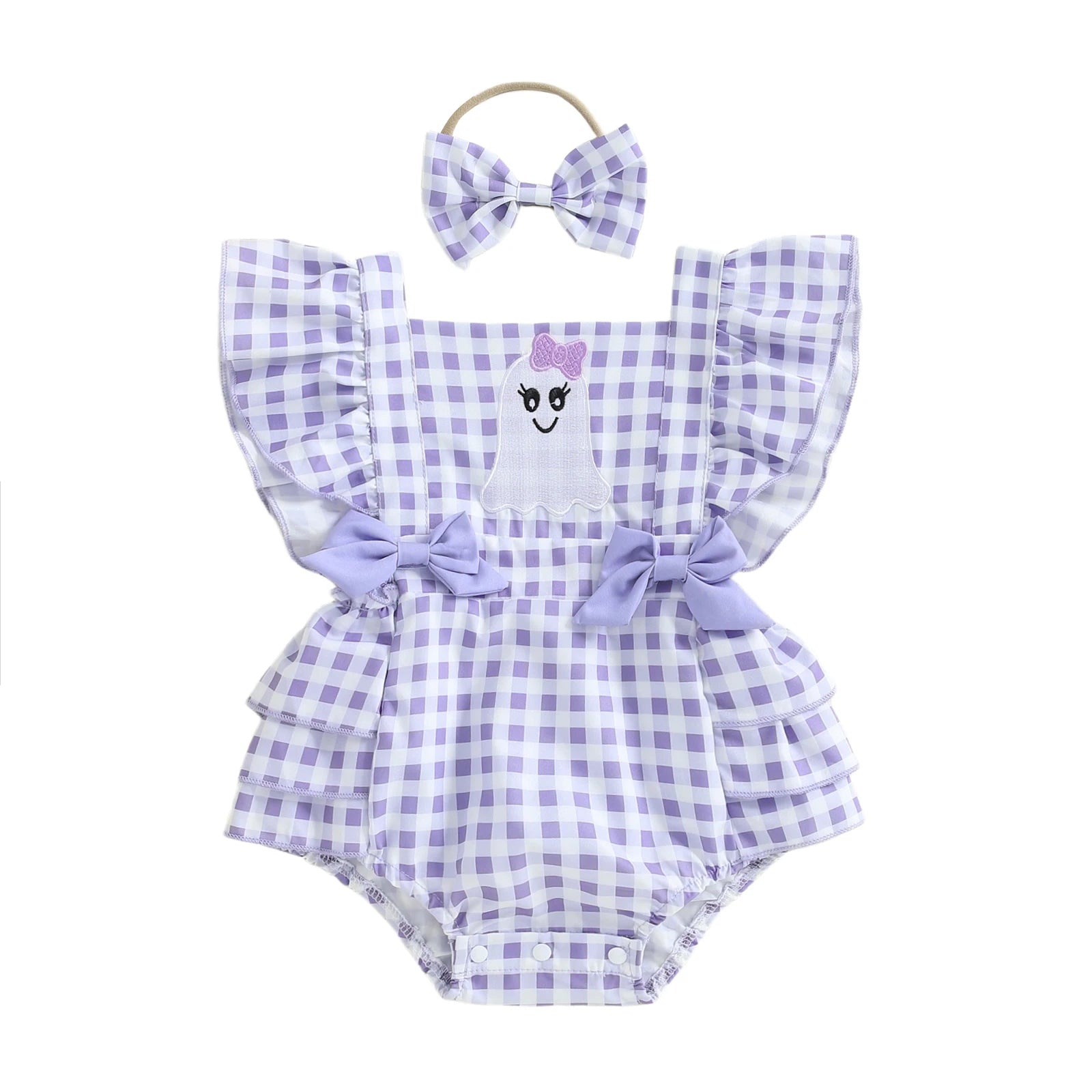 HAPPY LITTLE PUMPKIN Bowtie Romper