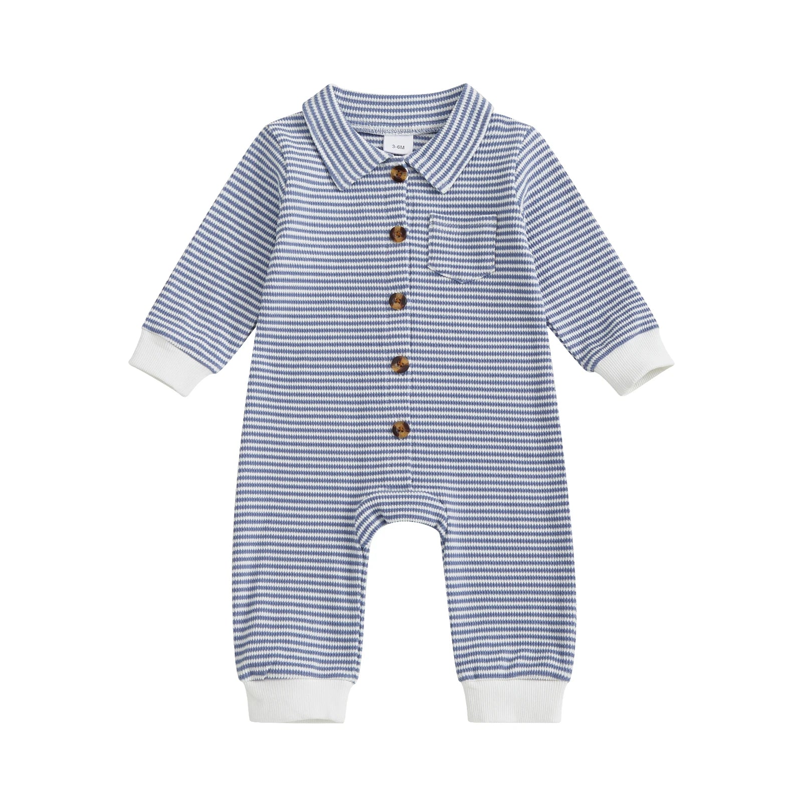 STRIPES Collared Jumpsuit