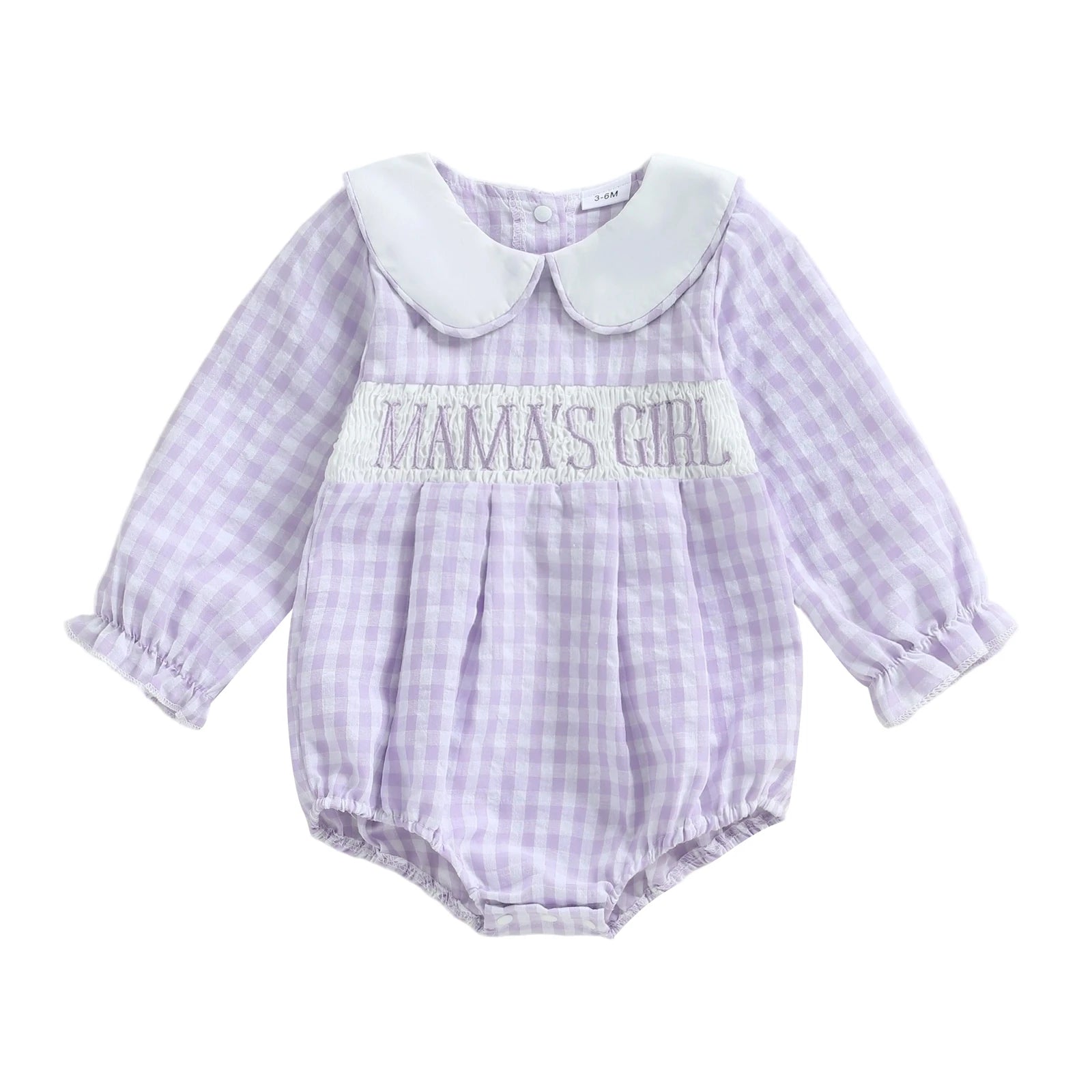 MAMA'S/DADDY'S Girl Collar Romper