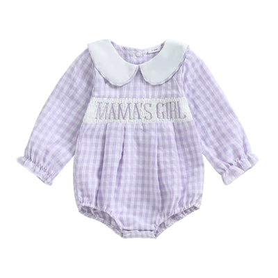 MAMA'S/DADDY'S Girl Collar Romper