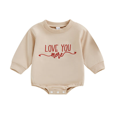 LOVE YOU MORE Long-Sleeve Onesie