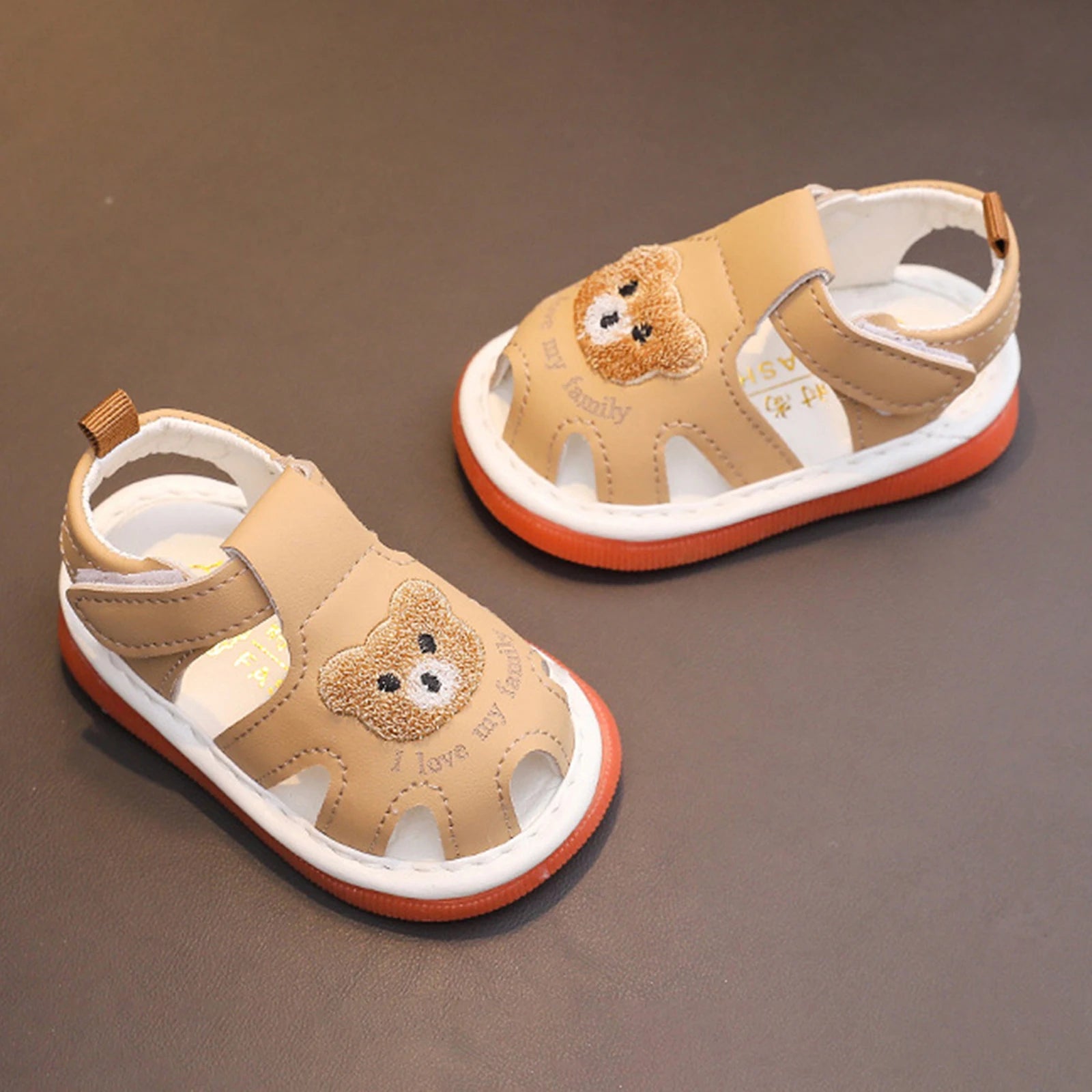 I LOVE MY FAMILY Bear Sandals