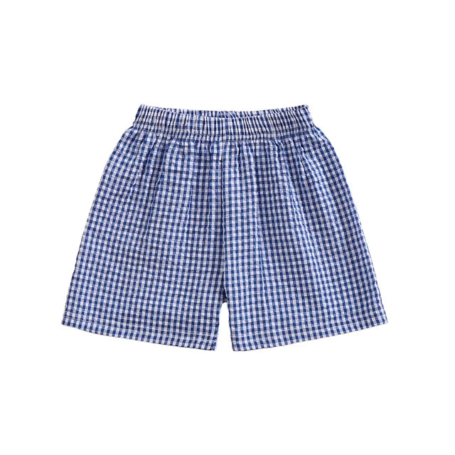 SUMMER Plaid Muslin Shorts