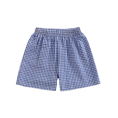 SUMMER Plaid Muslin Shorts