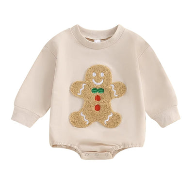 GINGERBREAD MAN Push Romper