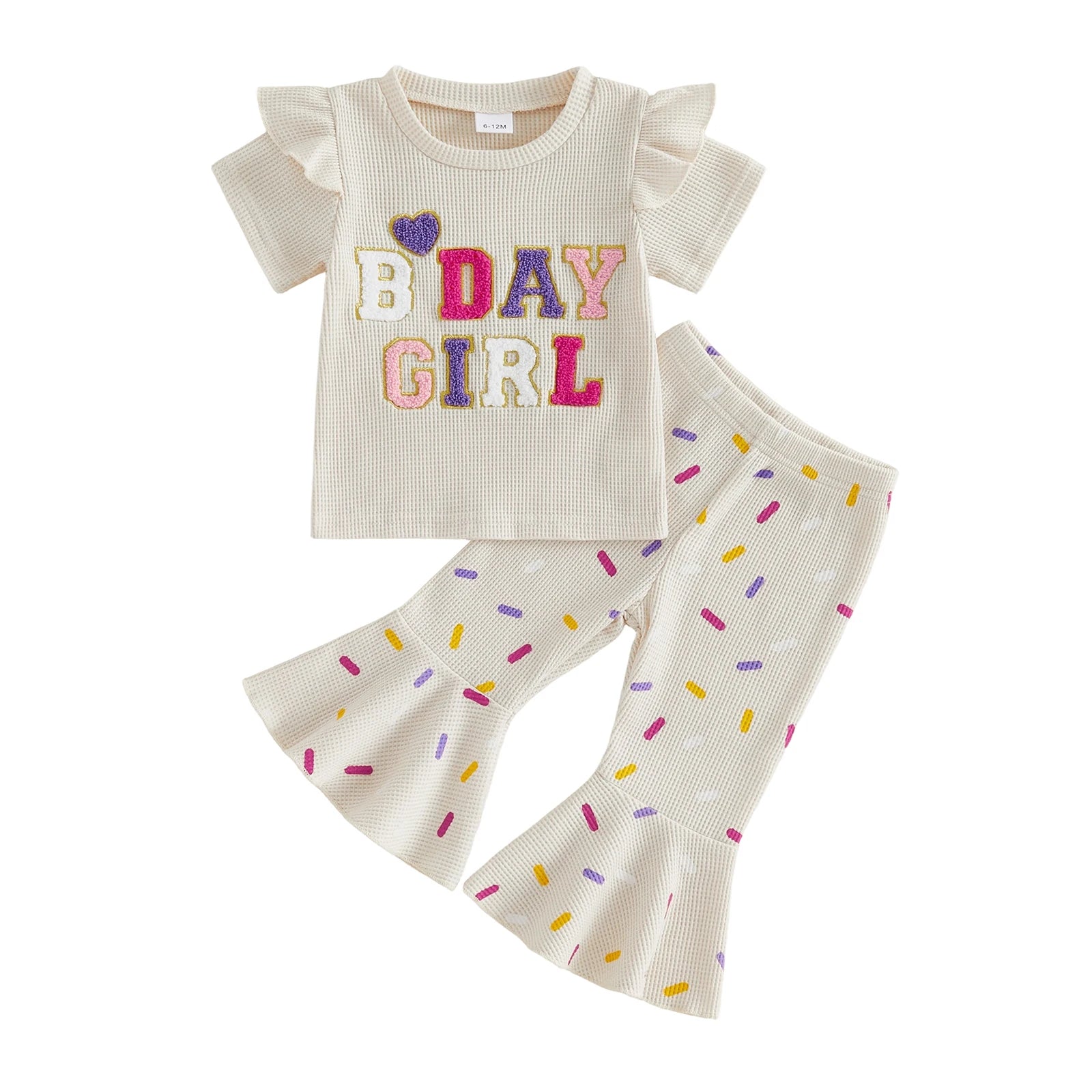 BDAY GIRL Bellbottom Confetti Outfit