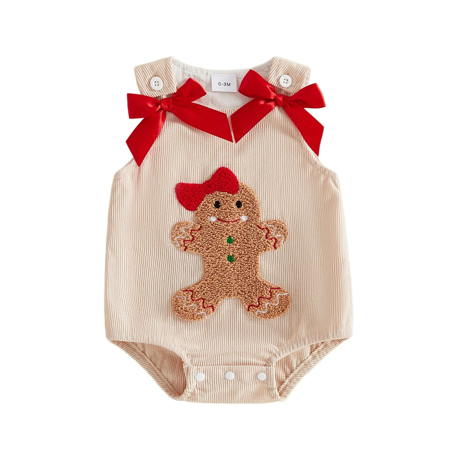 CHRISTMAS CUTIE Corduroy Romper