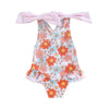 CORALIE Flower Bowtie Swimsuit