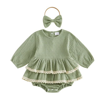 MADDIE Layered Romper Dress