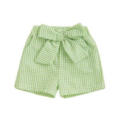 POLLY Checkered Bowtie Shorts