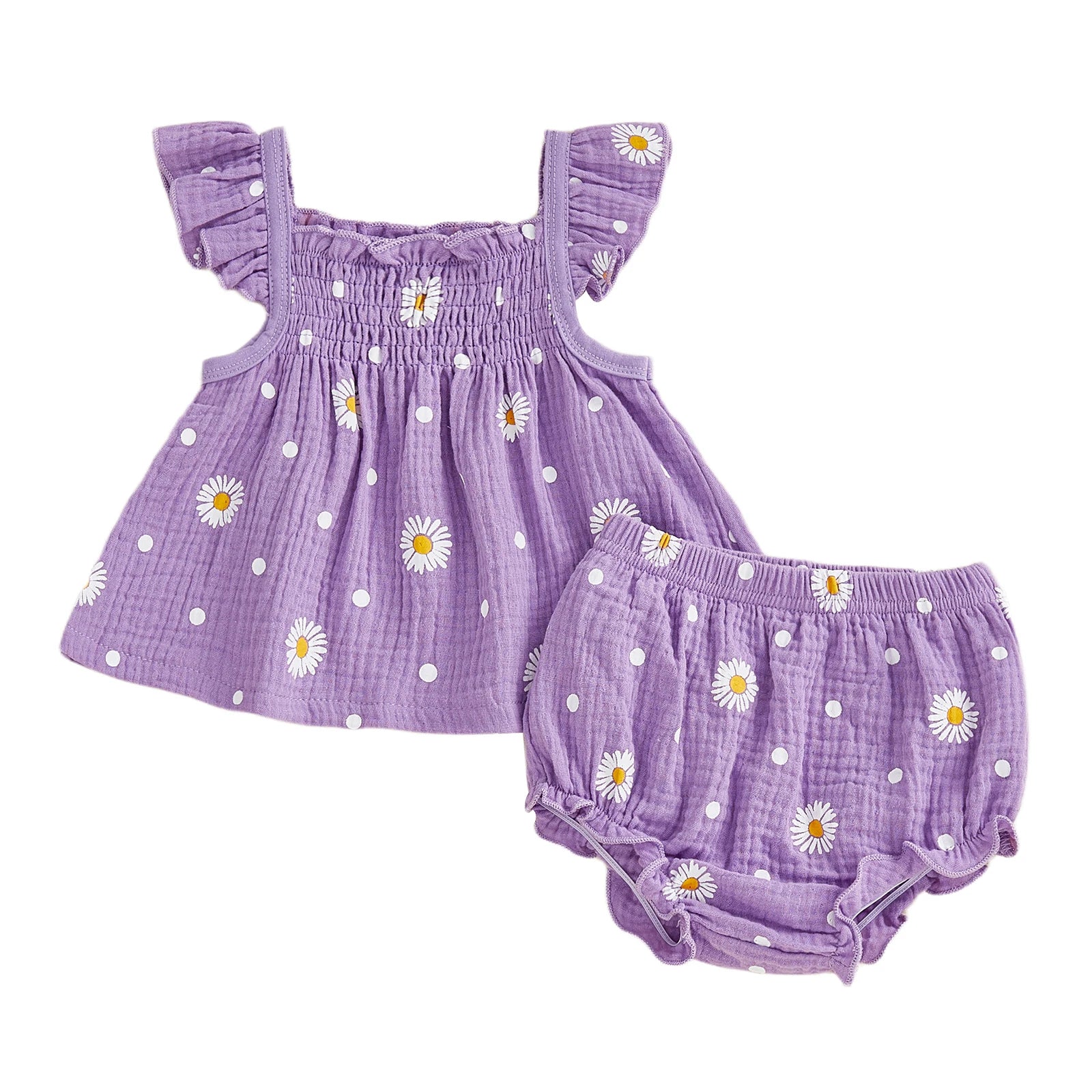 DAISY Smocked Ruffle Outfit