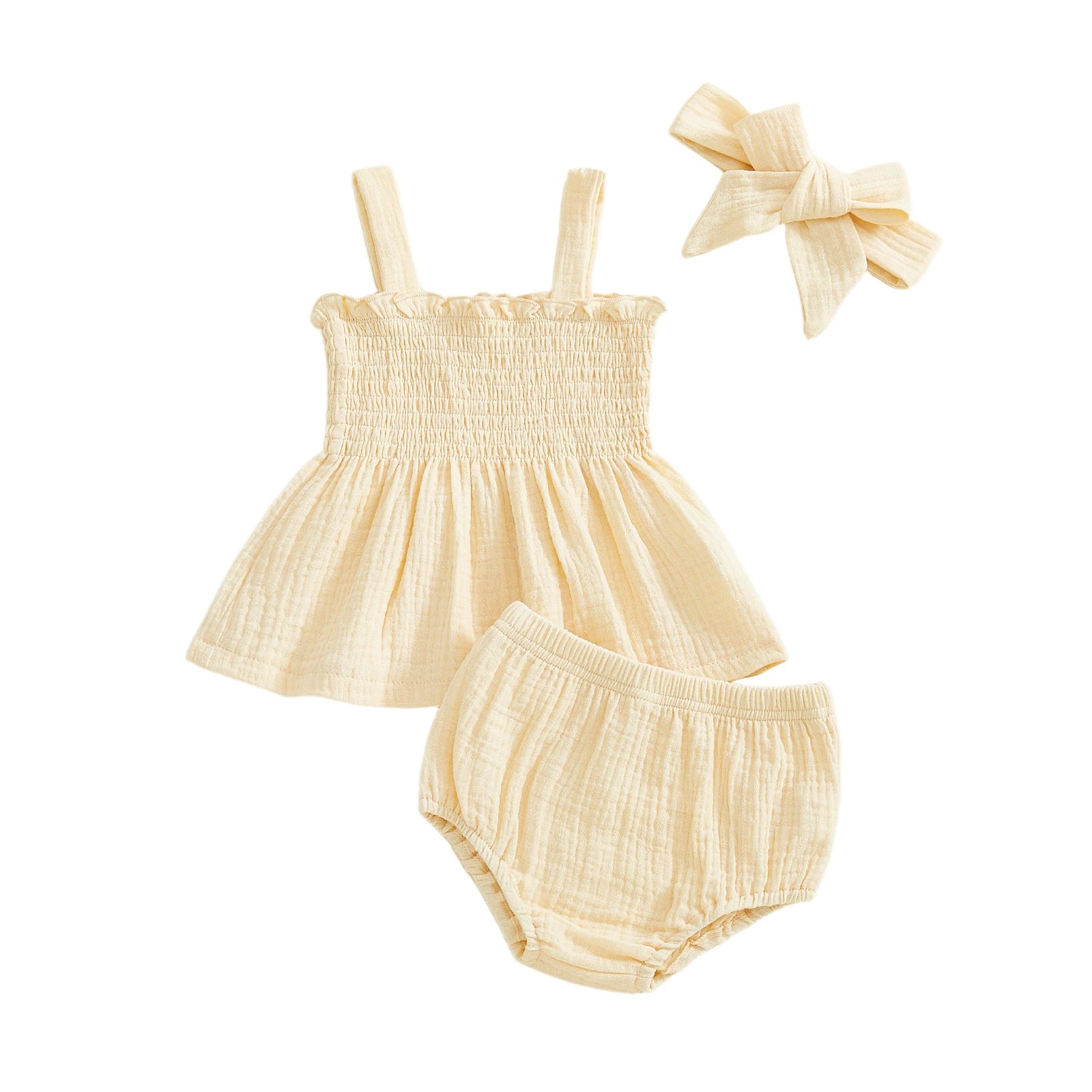 PENNY Smocked Muslin Summer Outfit