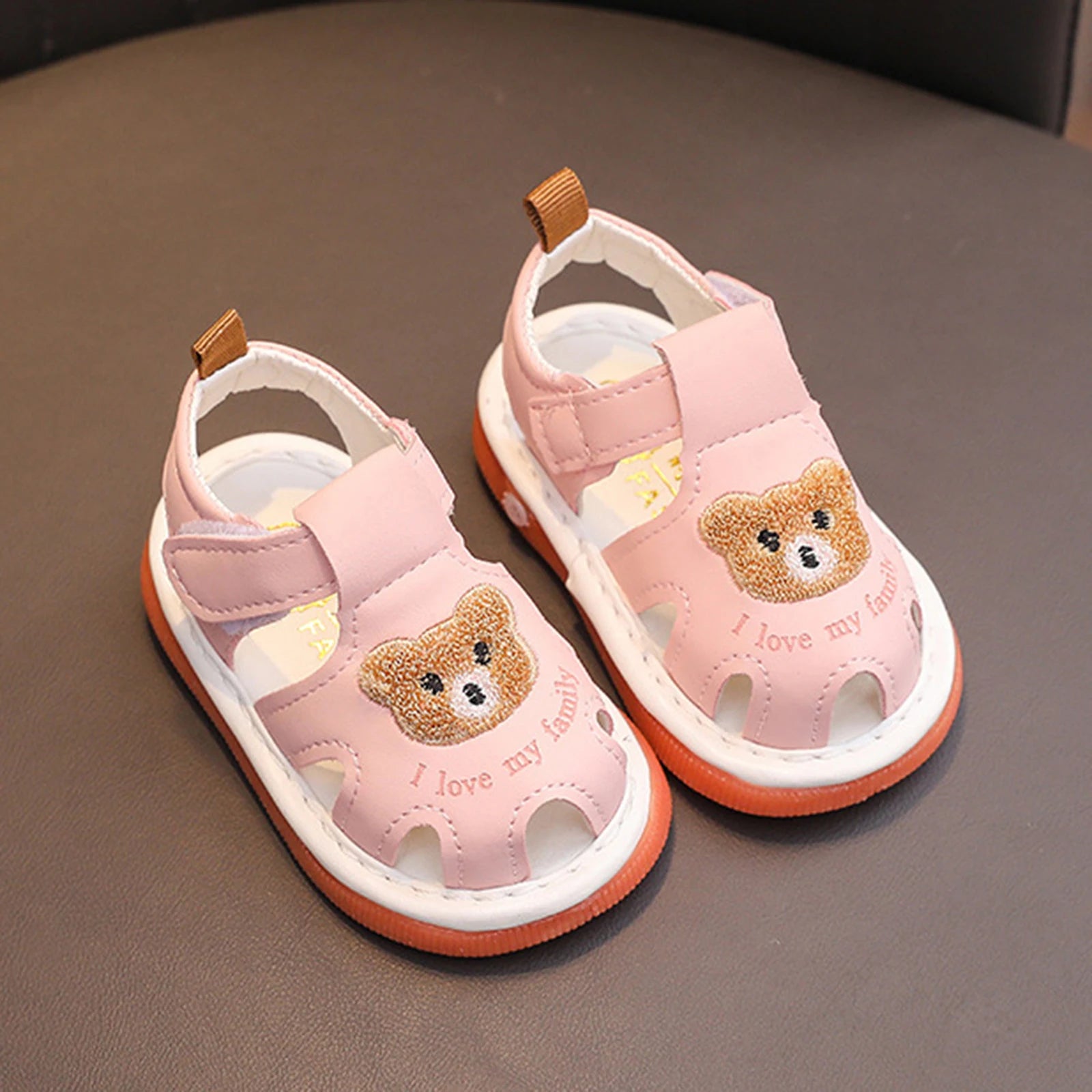 I LOVE MY FAMILY Bear Sandals