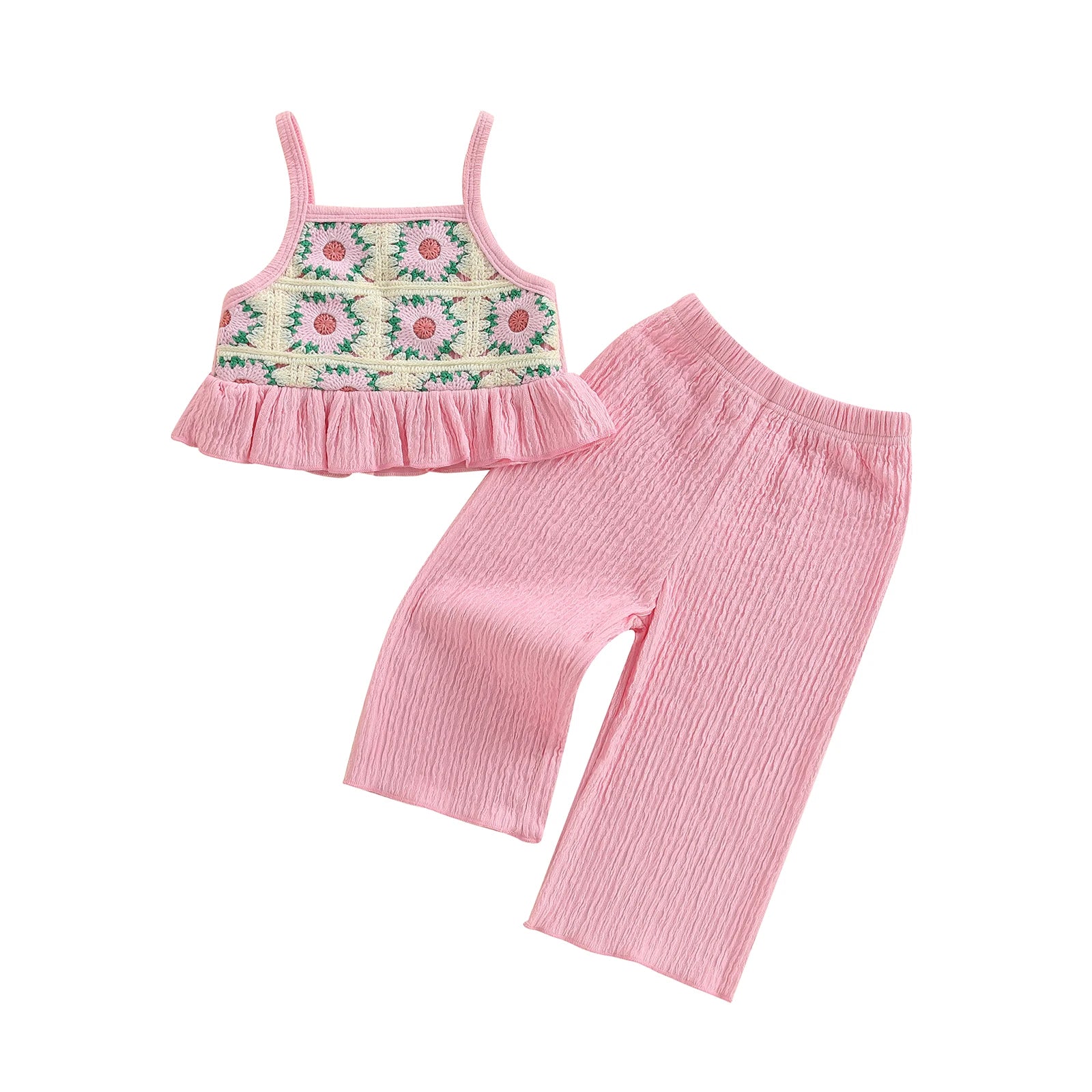 FLOWERS Crochet Crop Top Outfit