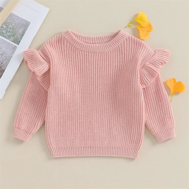 BELLA Ruffle Knitted Sweater