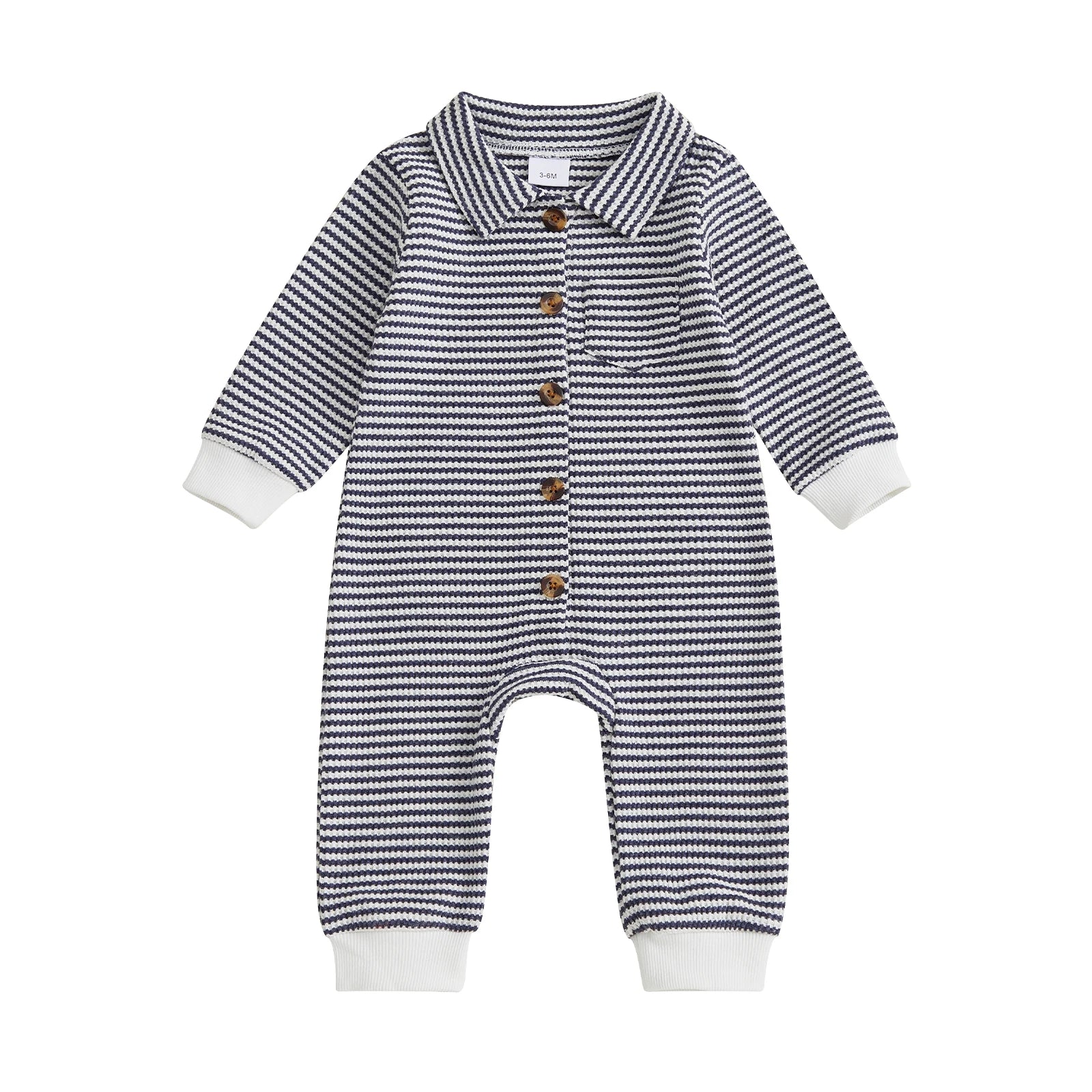 STRIPES Collared Jumpsuit