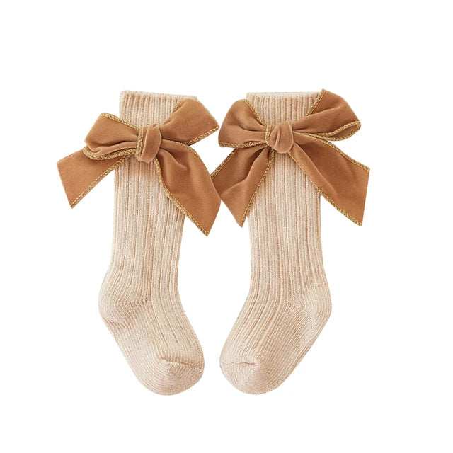 MARY Velvet Bow Socks