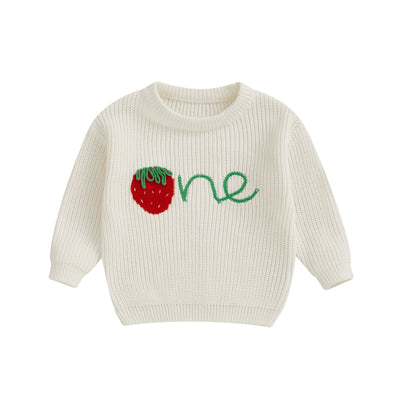 ONE Strawberry Knitted Sweater