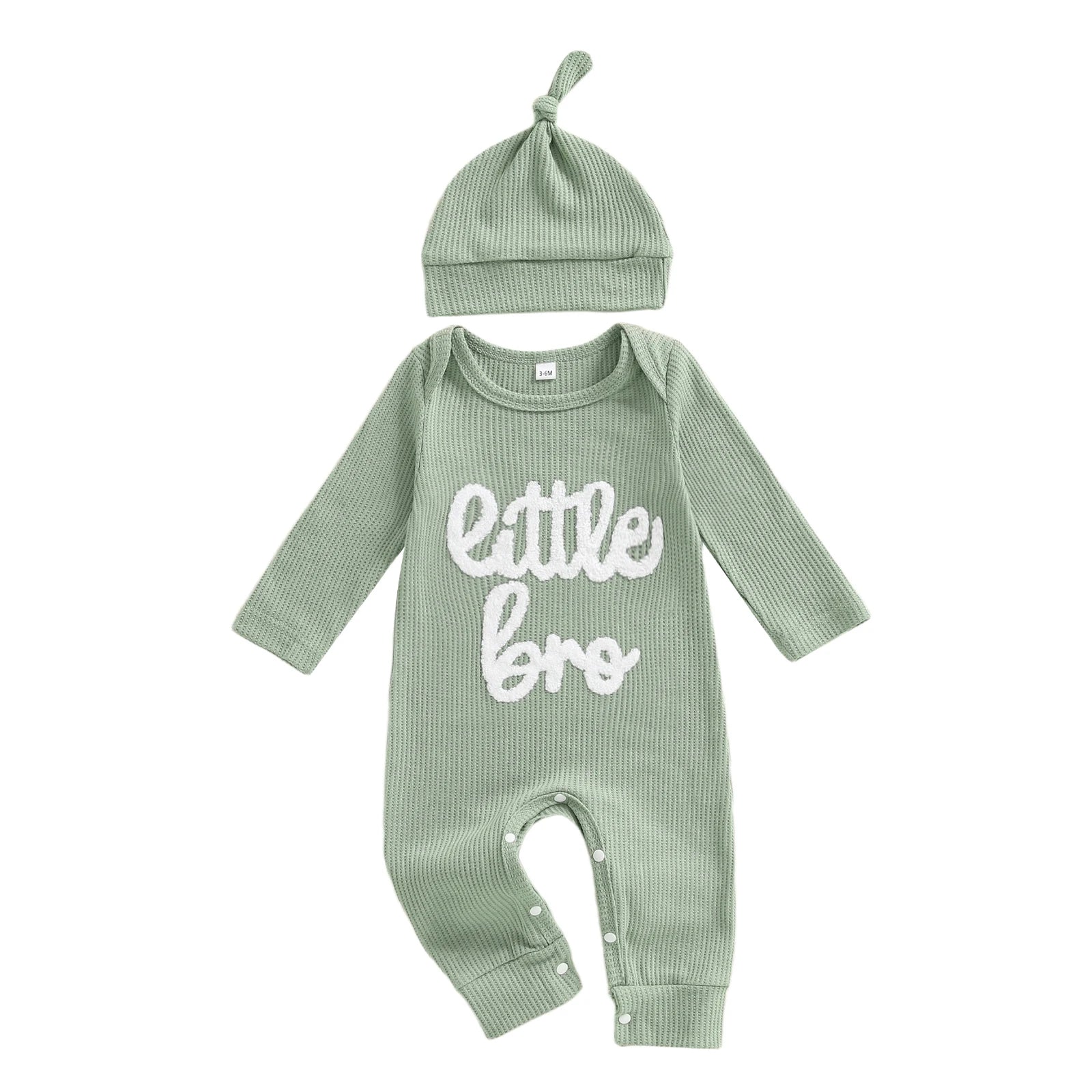 LITTLE BRO Waffle Knit Jumpsuit