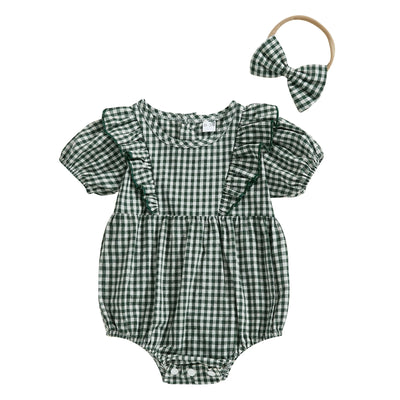 MADELEINE Checkered Romper