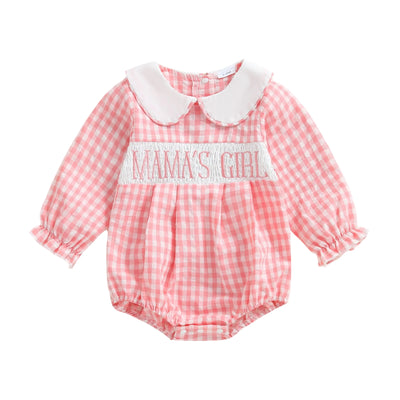 MAMA'S/DADDY'S Girl Collar Romper