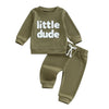 LITTLE DUDE Waffle Outfit