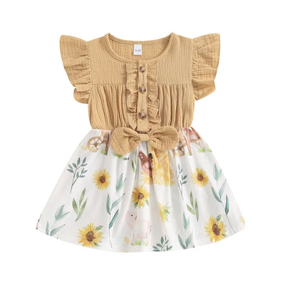 SPRING CHICK Ruffle Dress