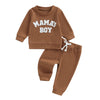 MAMA'S BOY Waffle Knit Outfit