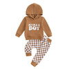 MAMA'S BOY Hooded Checkers Outfit