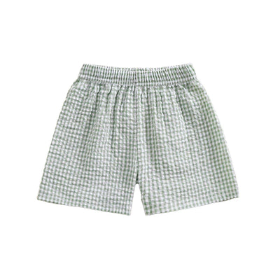 SUMMER Plaid Muslin Shorts