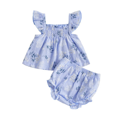 KEELY Floral Smocked Summer Outfit