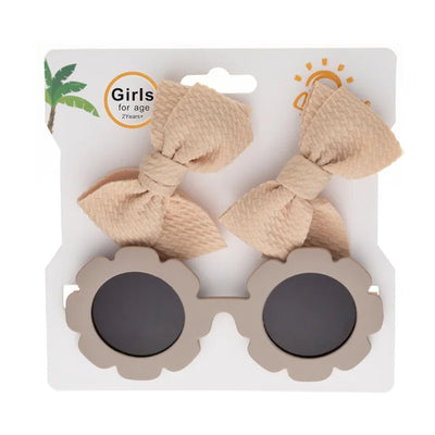 FLOWER Sunnies with Bowtie Hair Clips