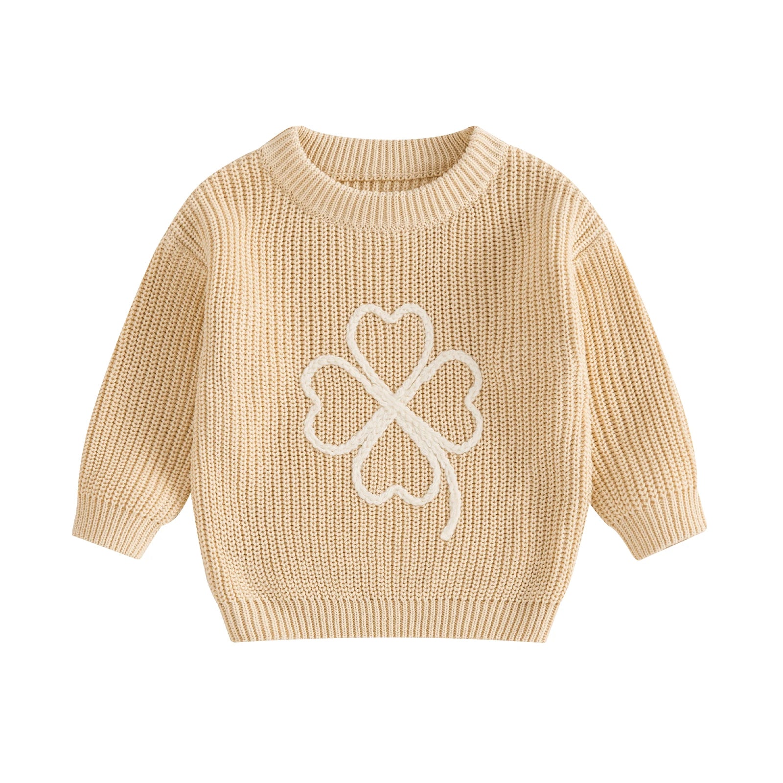 LUCKY CLOVER Knitted Sweater