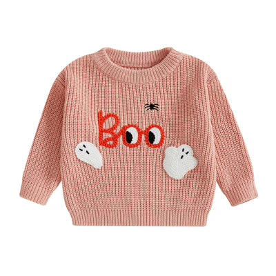 BOO Ghost Knitted Sweater