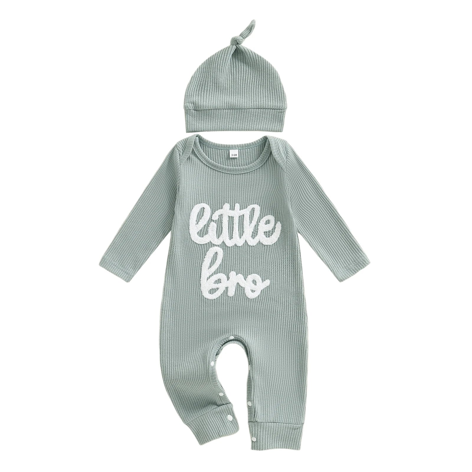 LITTLE BRO Waffle Knit Jumpsuit