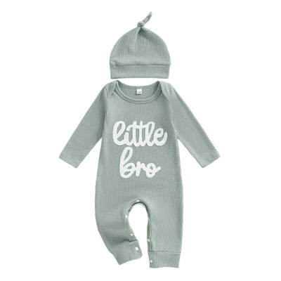 LITTLE BRO Waffle Knit Jumpsuit
