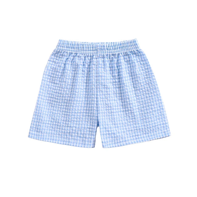 SUMMER Plaid Muslin Shorts