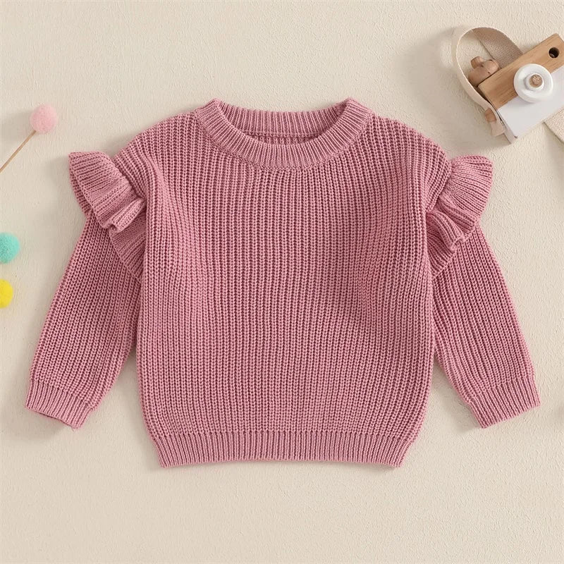 BELLA Ruffle Knitted Sweater