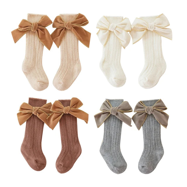 MARY Velvet Bow Socks