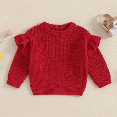 BELLA Ruffle Knitted Sweater