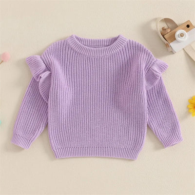 BELLA Ruffle Knitted Sweater